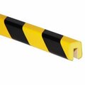 American Permalight Protective Foam Guard Black/Yellow 39.375" L x 1" W x 1.25" H PLS1561-YB